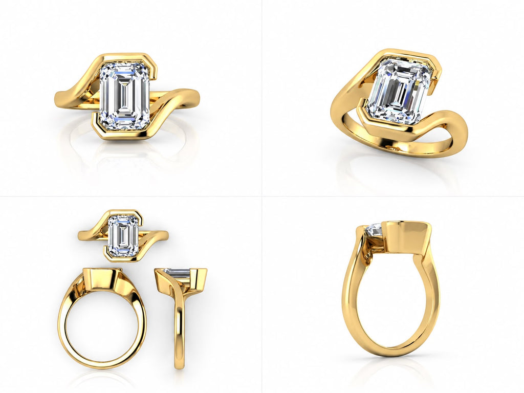 Solenne ring yellow gold views