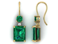 Emerald Crown Earrings