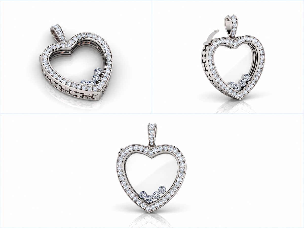 Sérene pendant white gold views