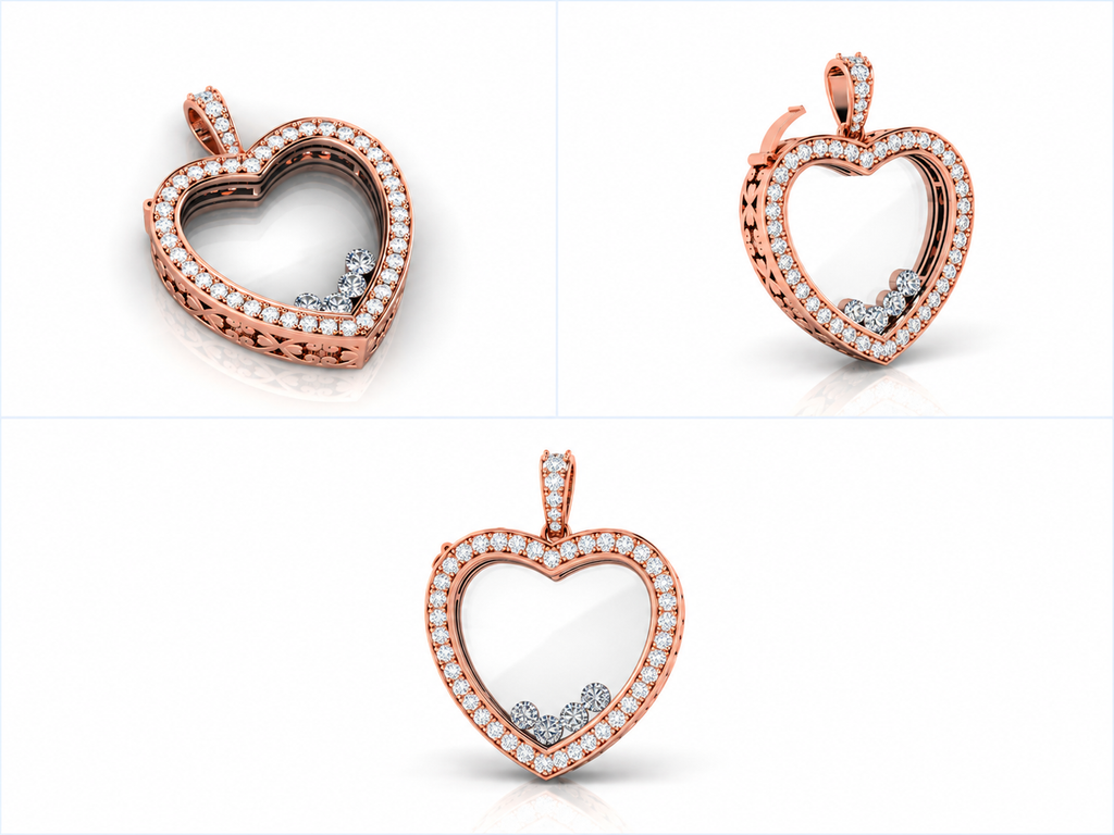 Sérene pendant rose gold views