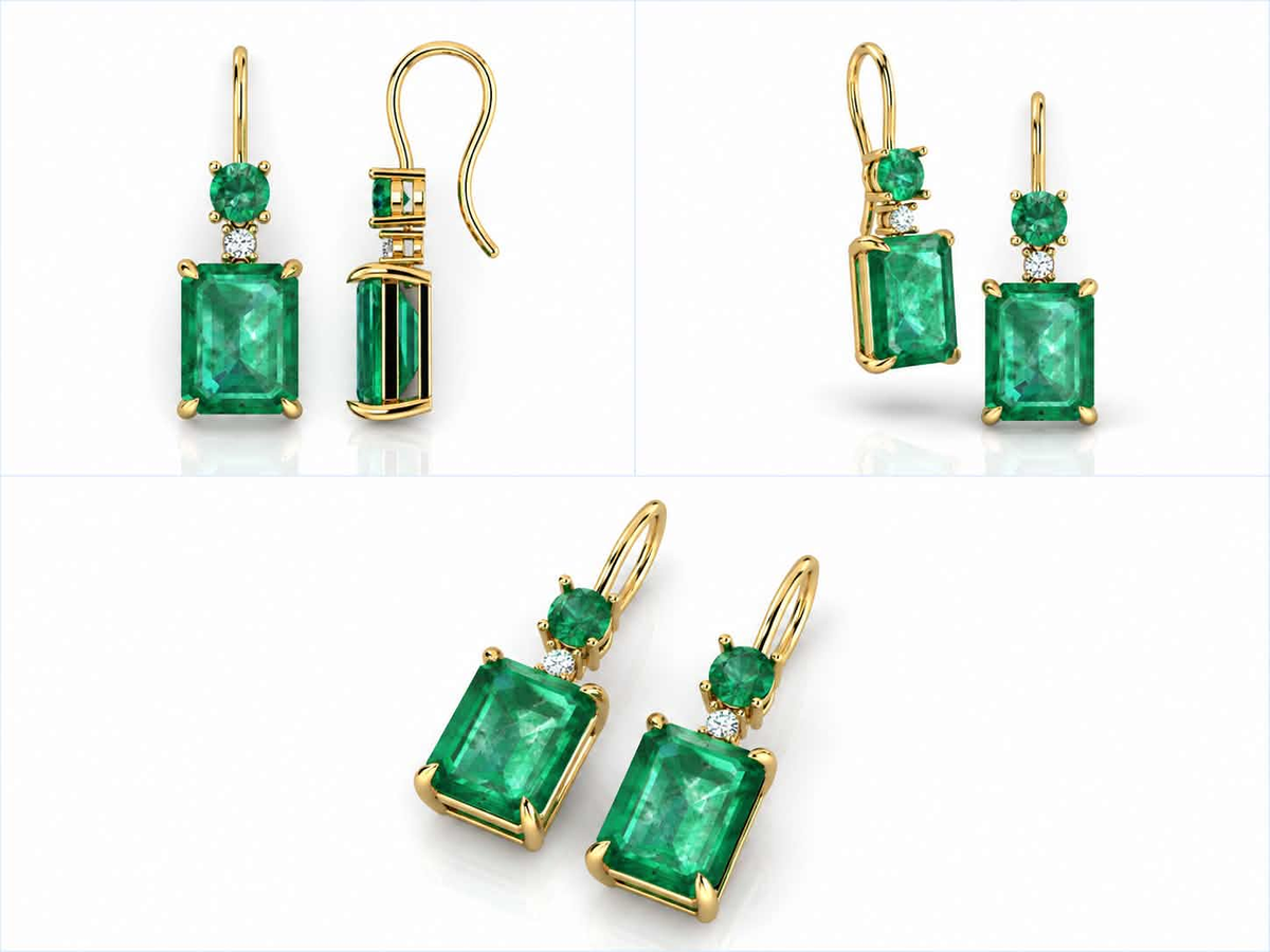 Vértis earrings — yellow gold