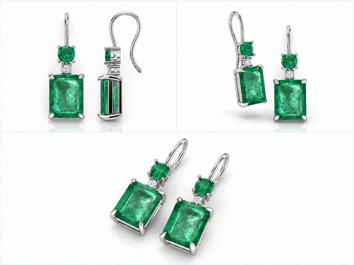 Vértis earrings — white gold