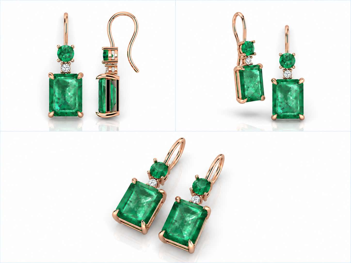 Vértis earrings — rose gold