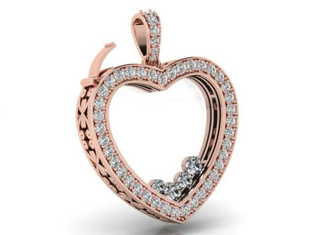 Rose Lumiere Pendant side view