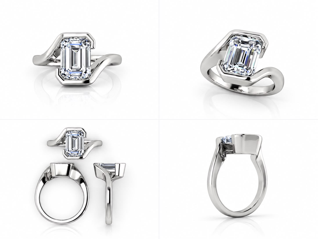 Solenne ring white gold views