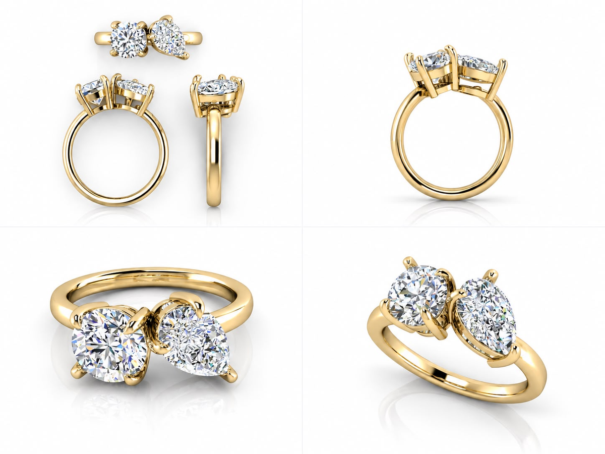 Elara ring yellow gold views