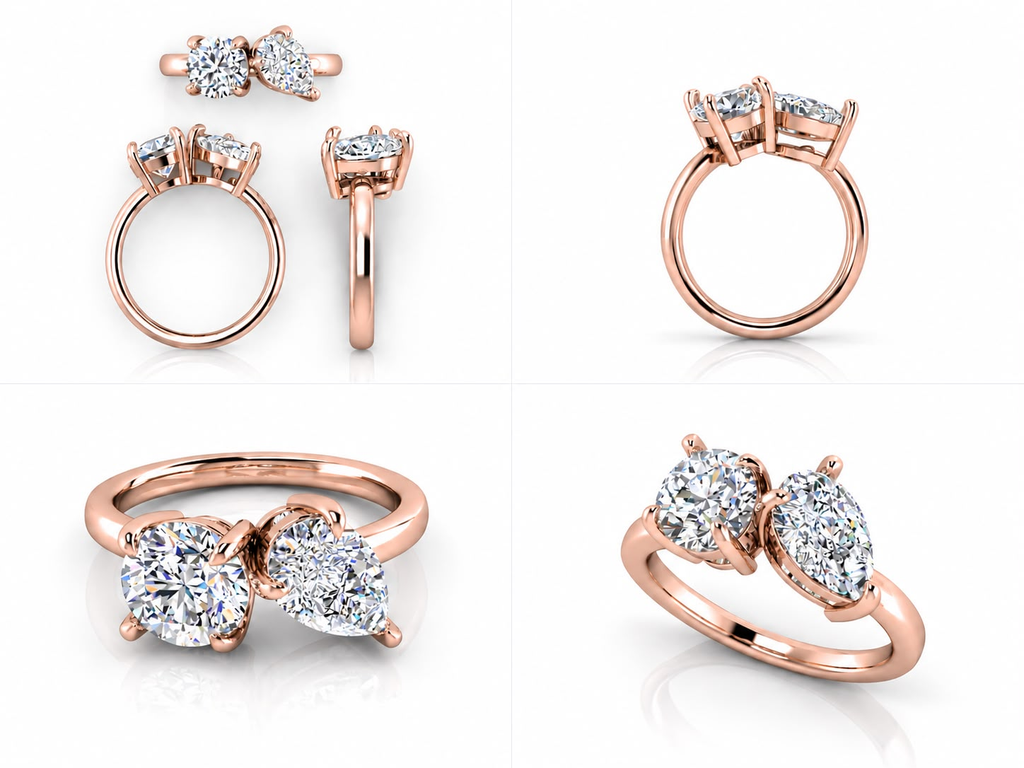 Elara ring rose gold views