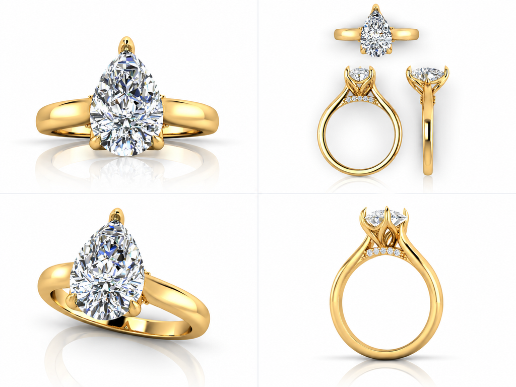 Solévia yellow gold collage