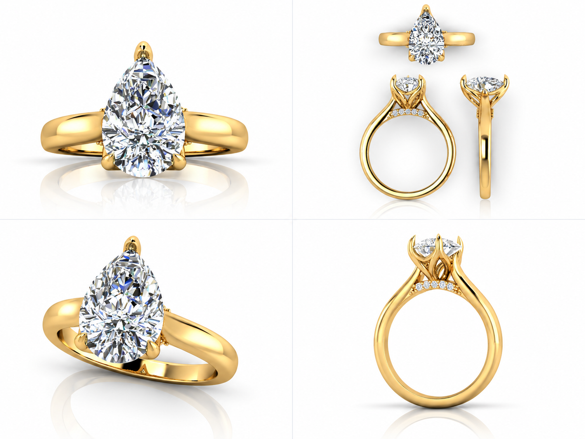 Solévia yellow gold collage