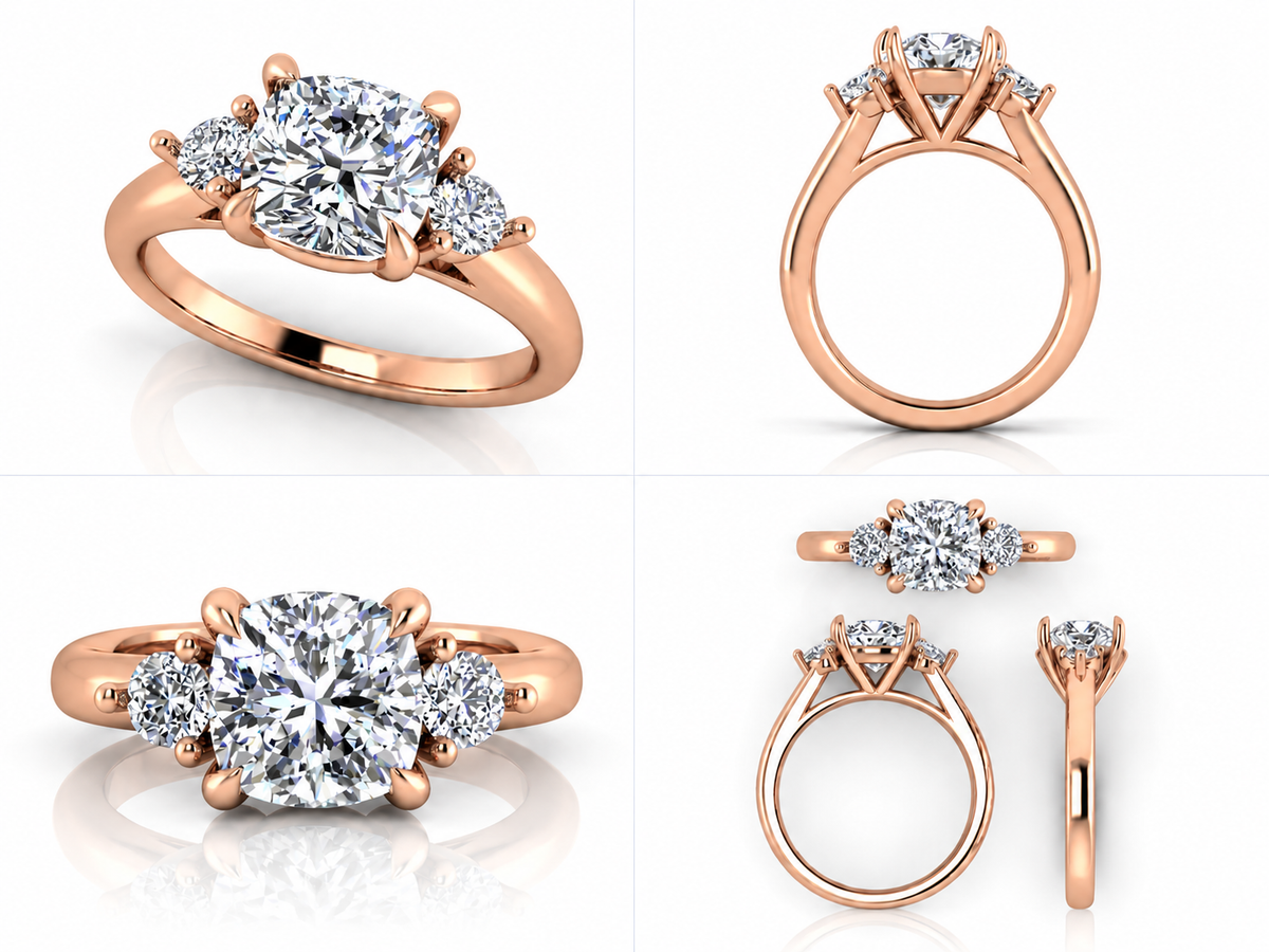 Veloréa ring rose gold views