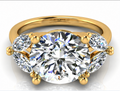 Serevine ring in yellow gold