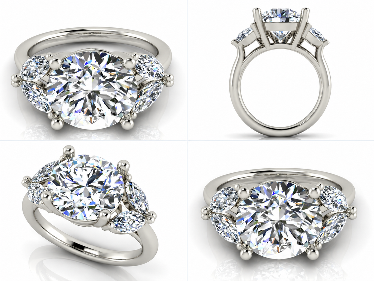 Serevine ring white gold views