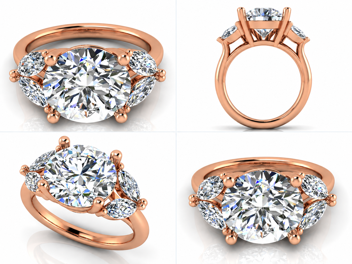 Serevine ring rose gold views