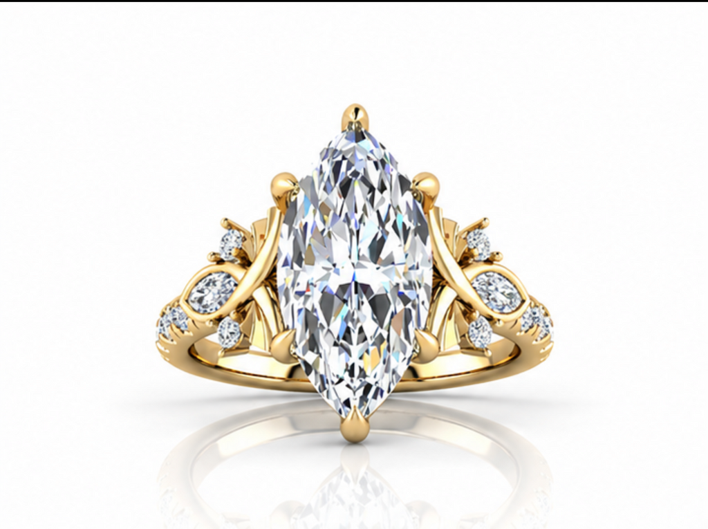 Élan ring in yellow gold