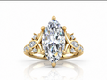 Élan ring in yellow gold