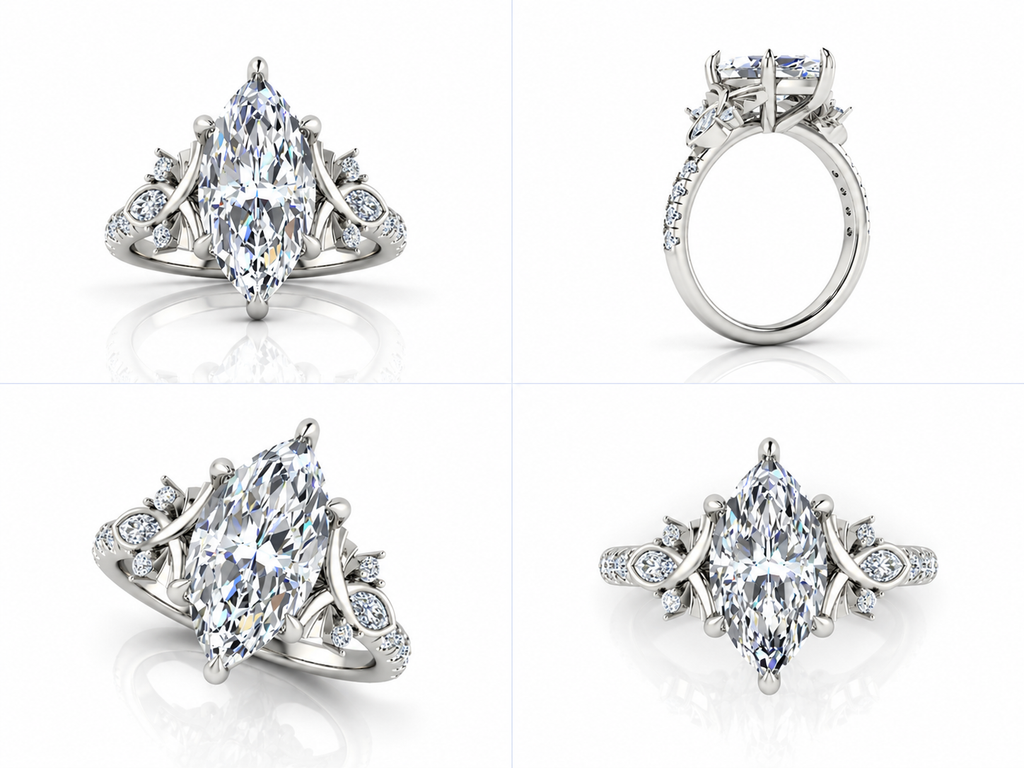 Élan ring white gold views