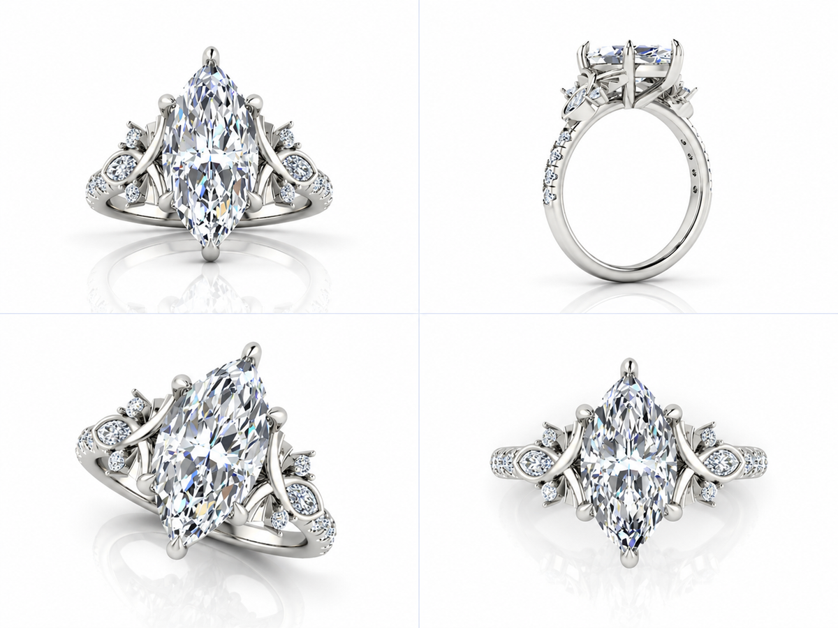 Élan ring white gold views