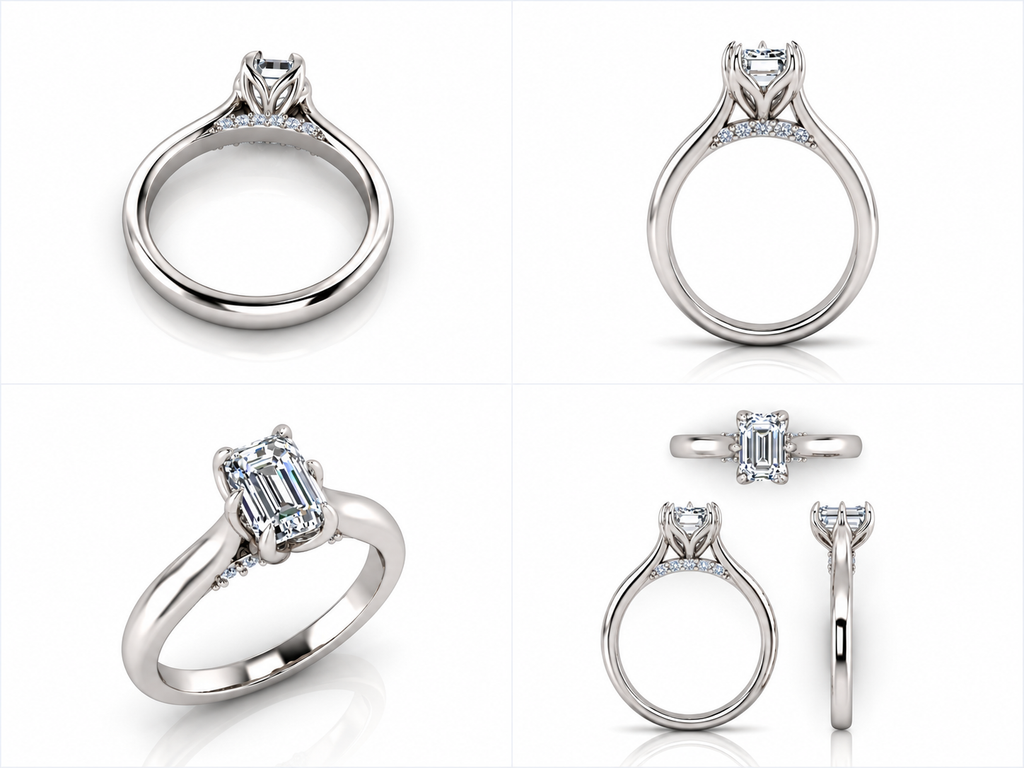 Arquelle in white gold, multiple views