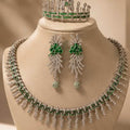 The Imperial Emerald — 18K white gold parure with emeralds and diamonds