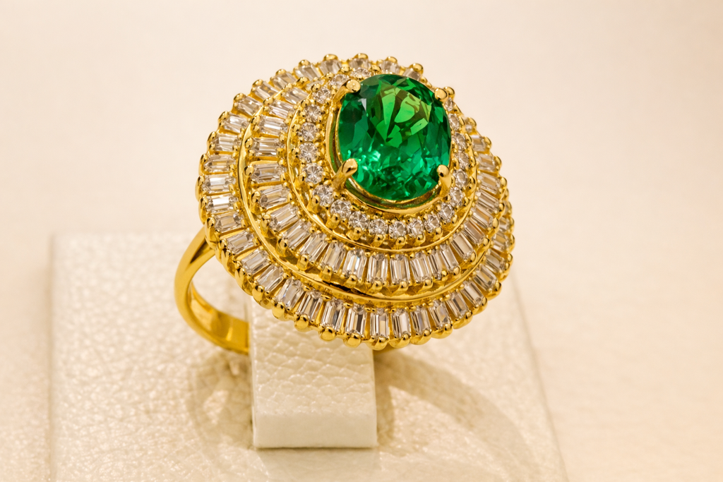 Evergreen ring — front
