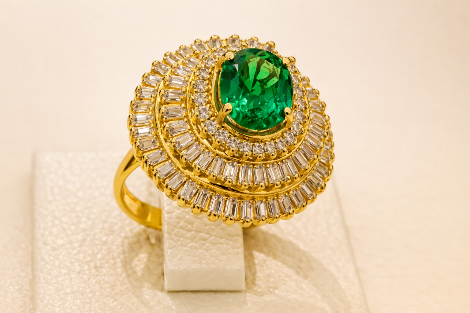 Evergreen ring — front